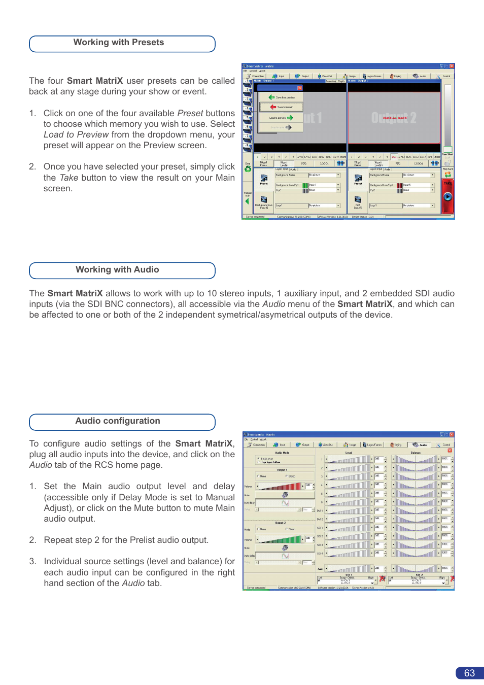 Analog Way Smart MatriX User Manual | Page 65 / 75