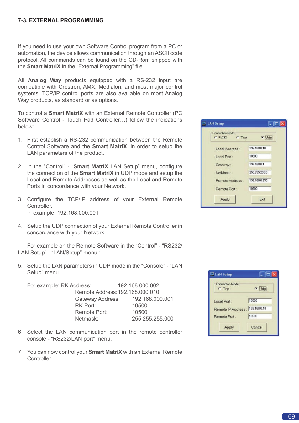 Analog Way Smart MatriX User Manual | Page 71 / 75