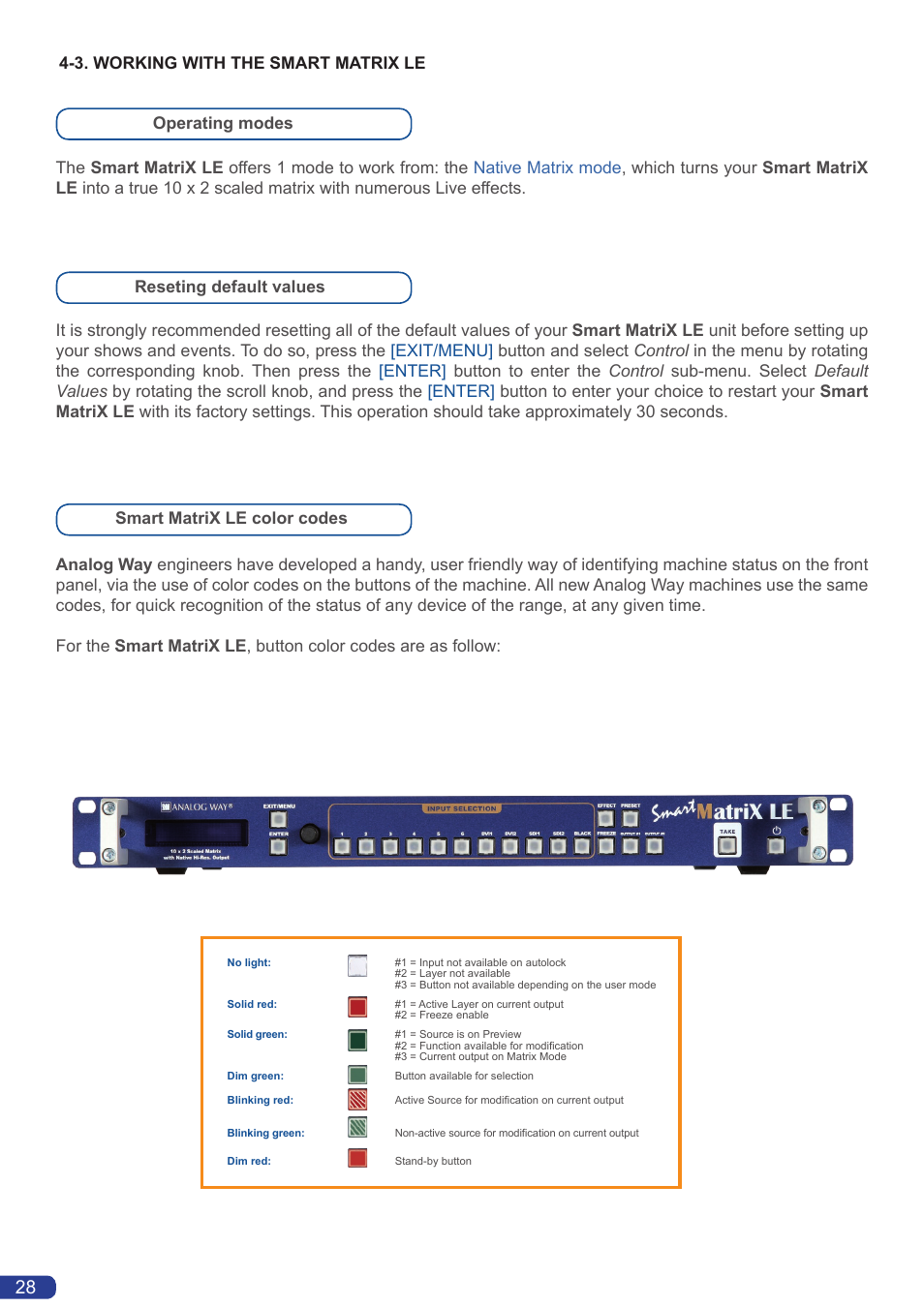 Analog Way Smart MatriX LE User Manual | Page 29 / 56
