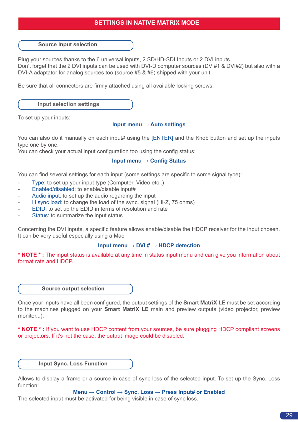 Analog Way Smart MatriX LE User Manual | Page 30 / 56