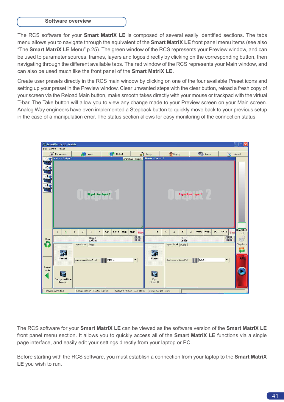 Analog Way Smart MatriX LE User Manual | Page 42 / 56