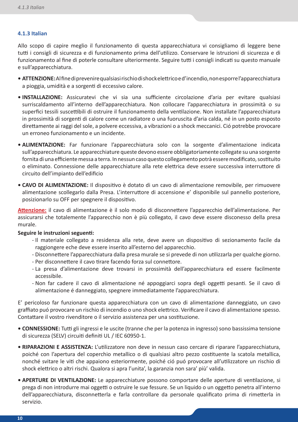 3 italian | Analog Way QuickMatriX User Manual | Page 10 / 87