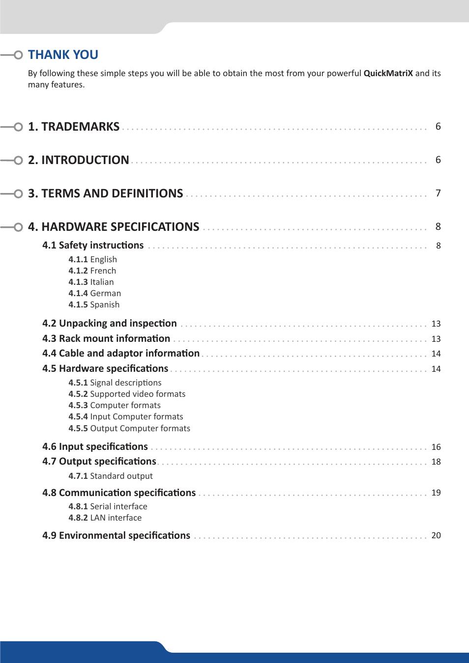 Analog Way QuickMatriX User Manual | Page 3 / 87