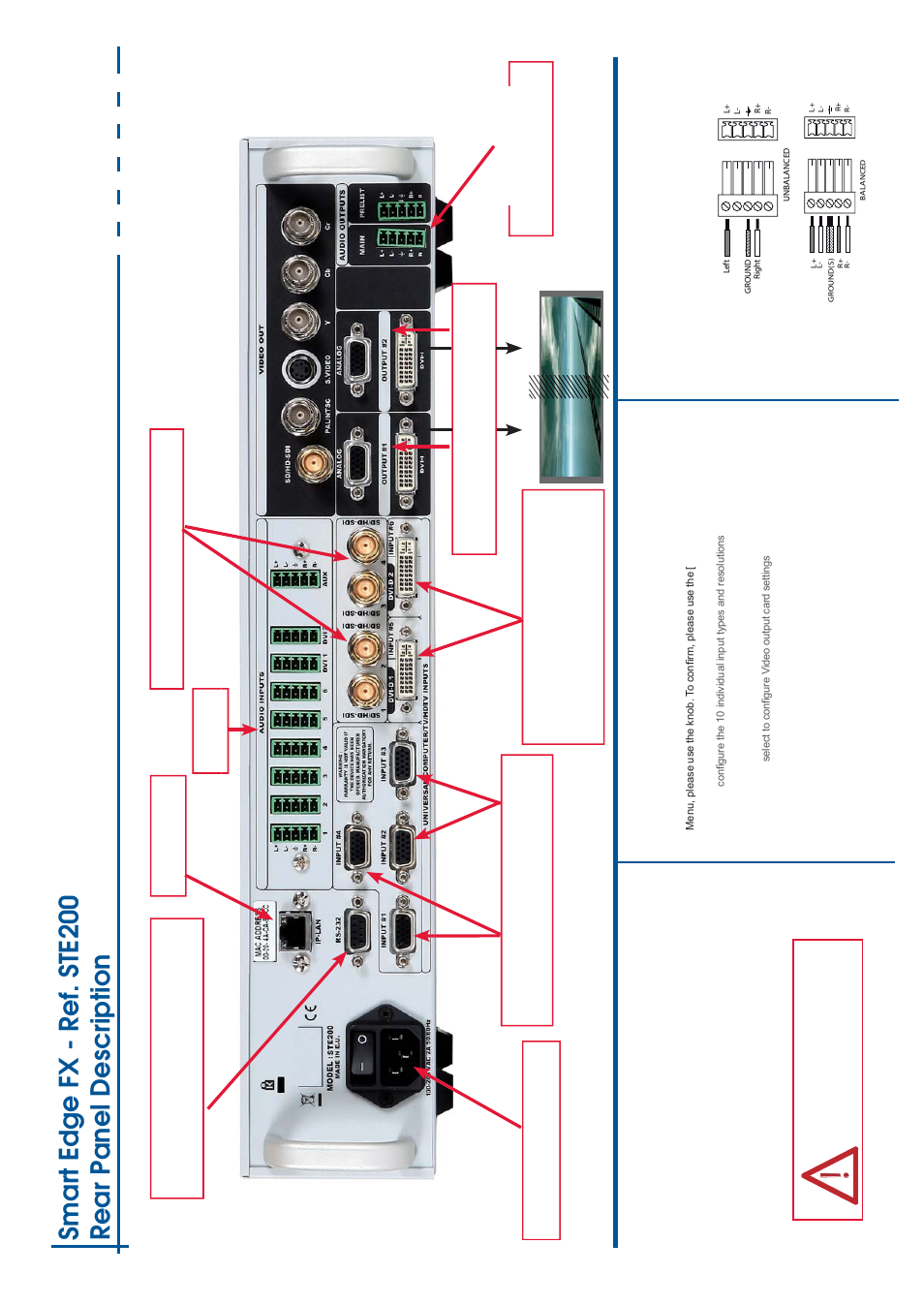 Smart edge fx - ref. ste200 rear panel description | Analog Way Smart Edge FX User Manual | Page 3 / 4