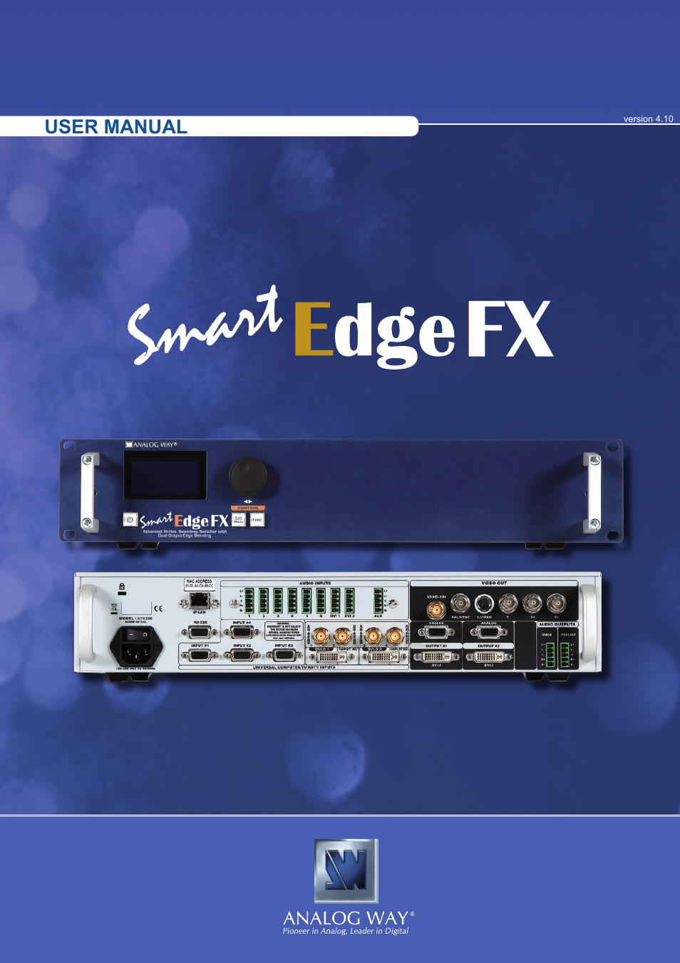 Analog Way Smart Edge FX User Manual | 72 pages