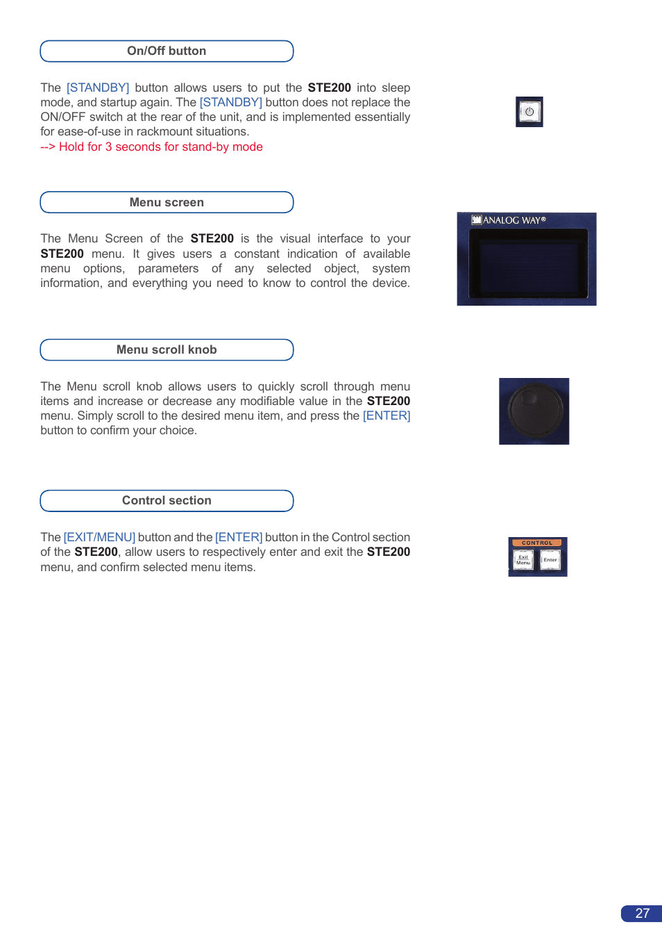 Analog Way Smart Edge FX User Manual | Page 29 / 72