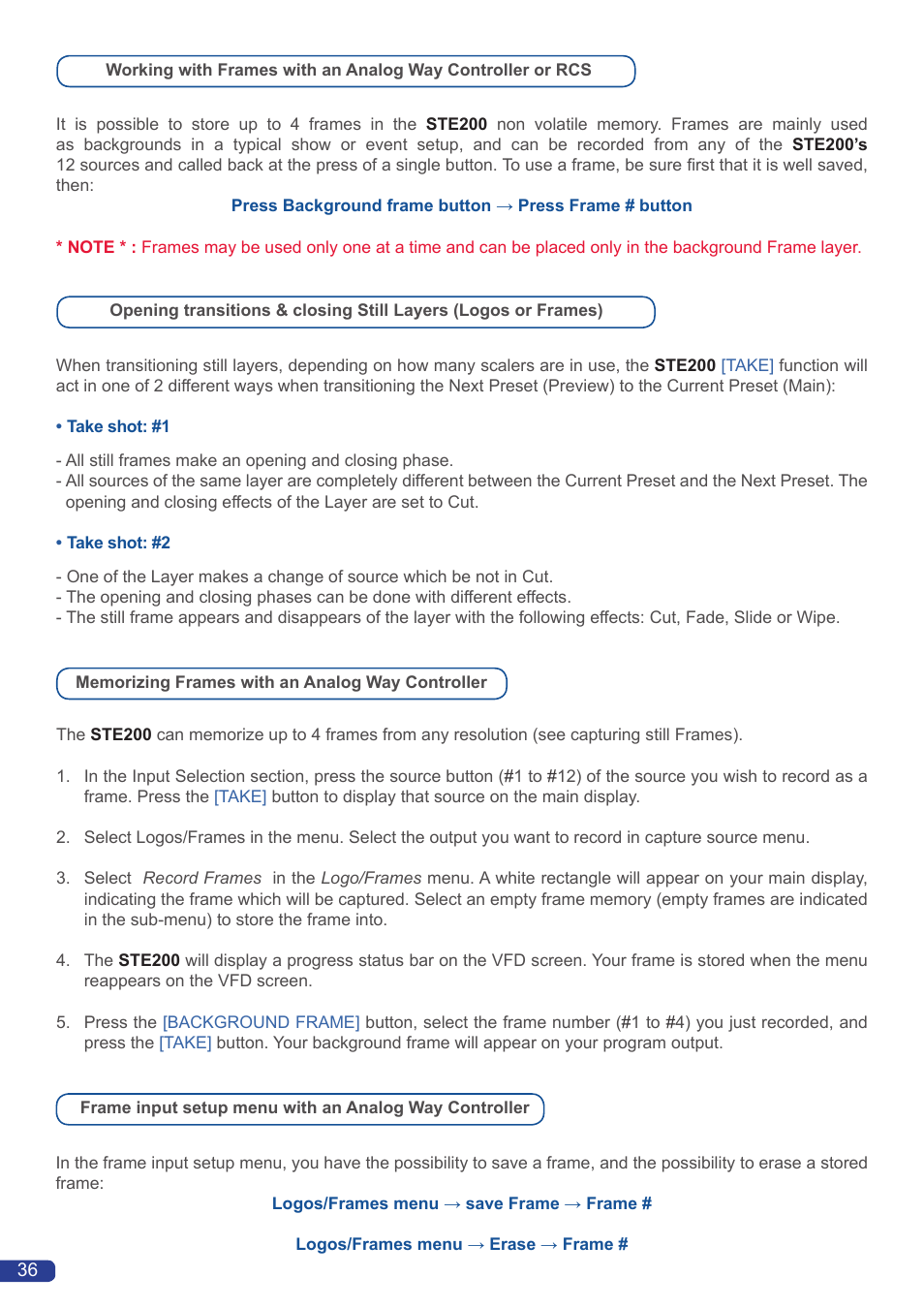 Analog Way Smart Edge FX User Manual | Page 38 / 72