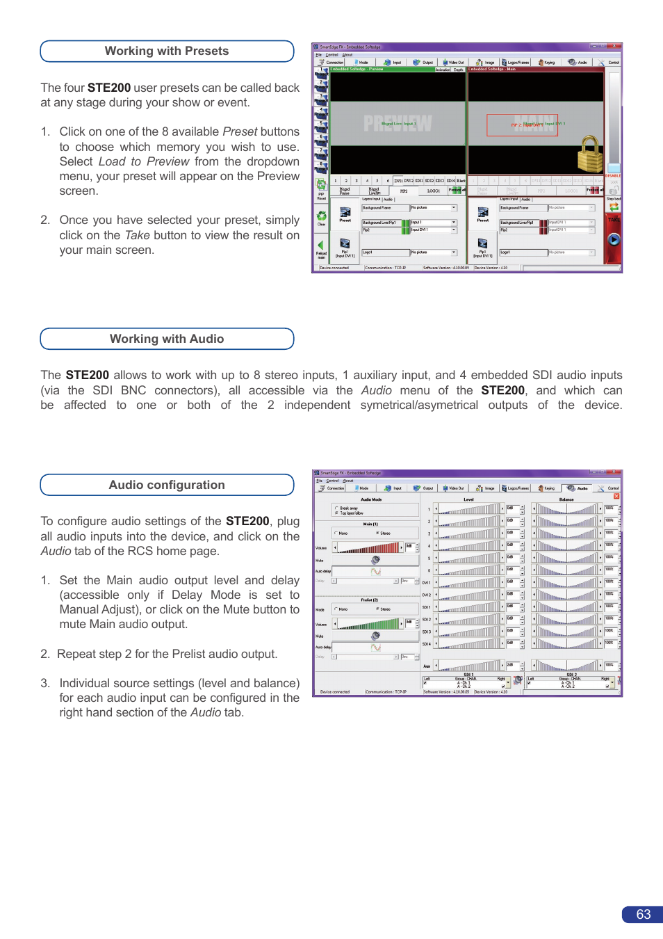 Analog Way Smart Edge FX User Manual | Page 65 / 72
