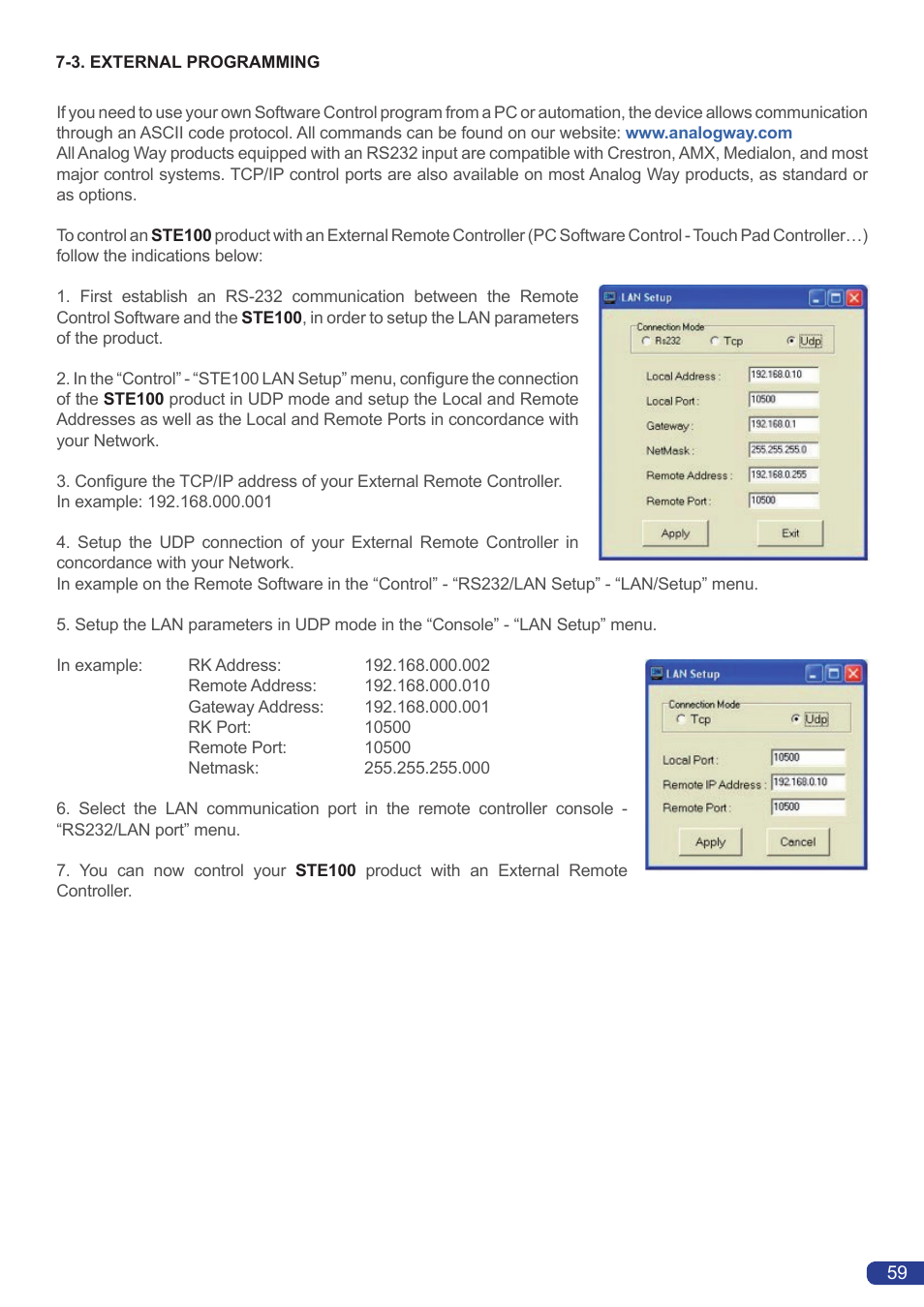 Analog Way Smart Edge User Manual | Page 61 / 64