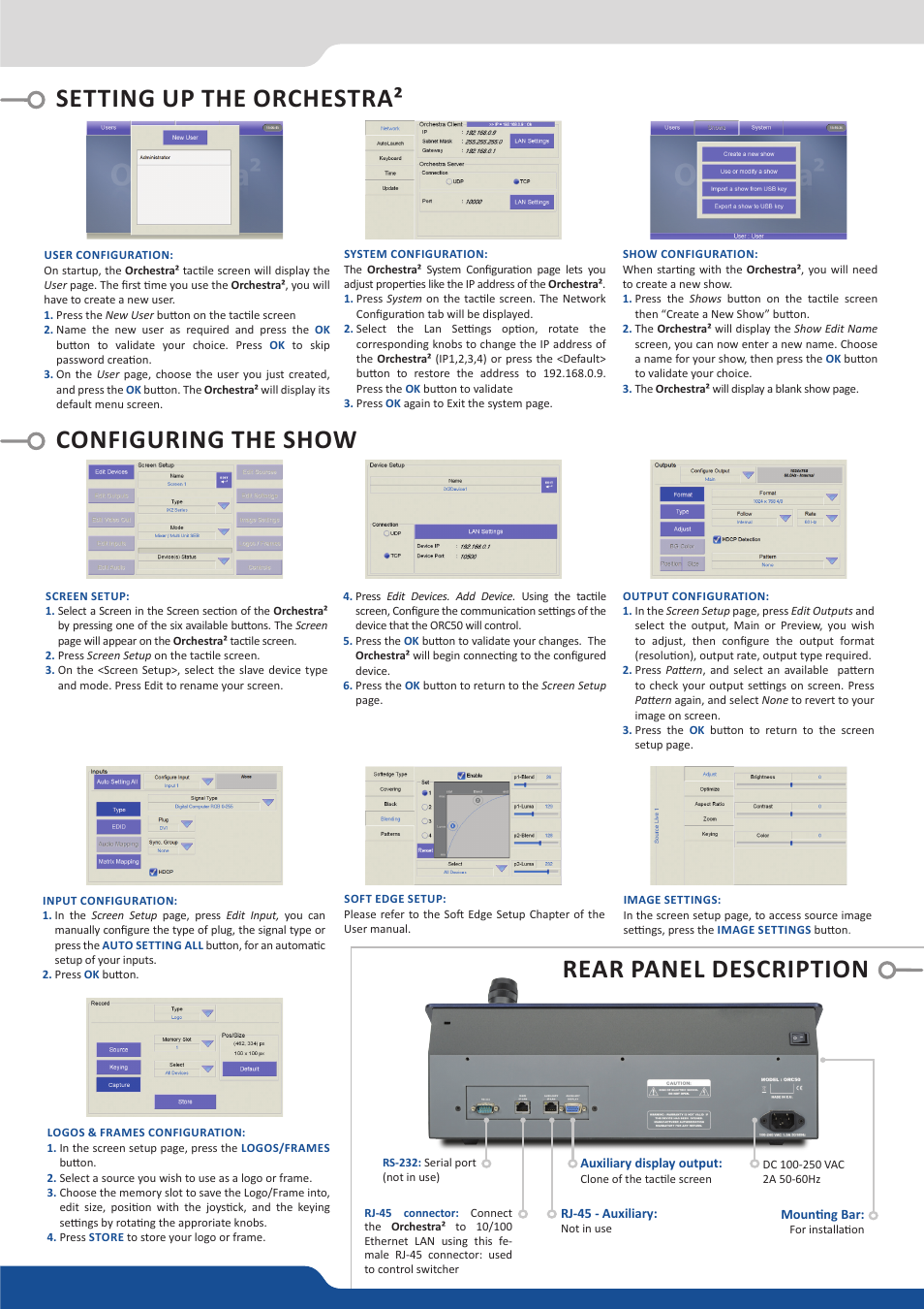 Analog Way Orchestra2 User Manual | Page 3 / 4