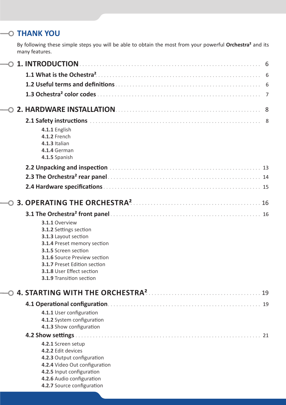 Analog Way Orchestra2 User Manual | Page 3 / 48
