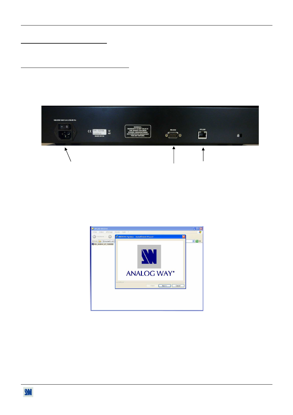 Chapter 4 : operating mode | Analog Way RKD8044-T User Manual | Page 9 / 13