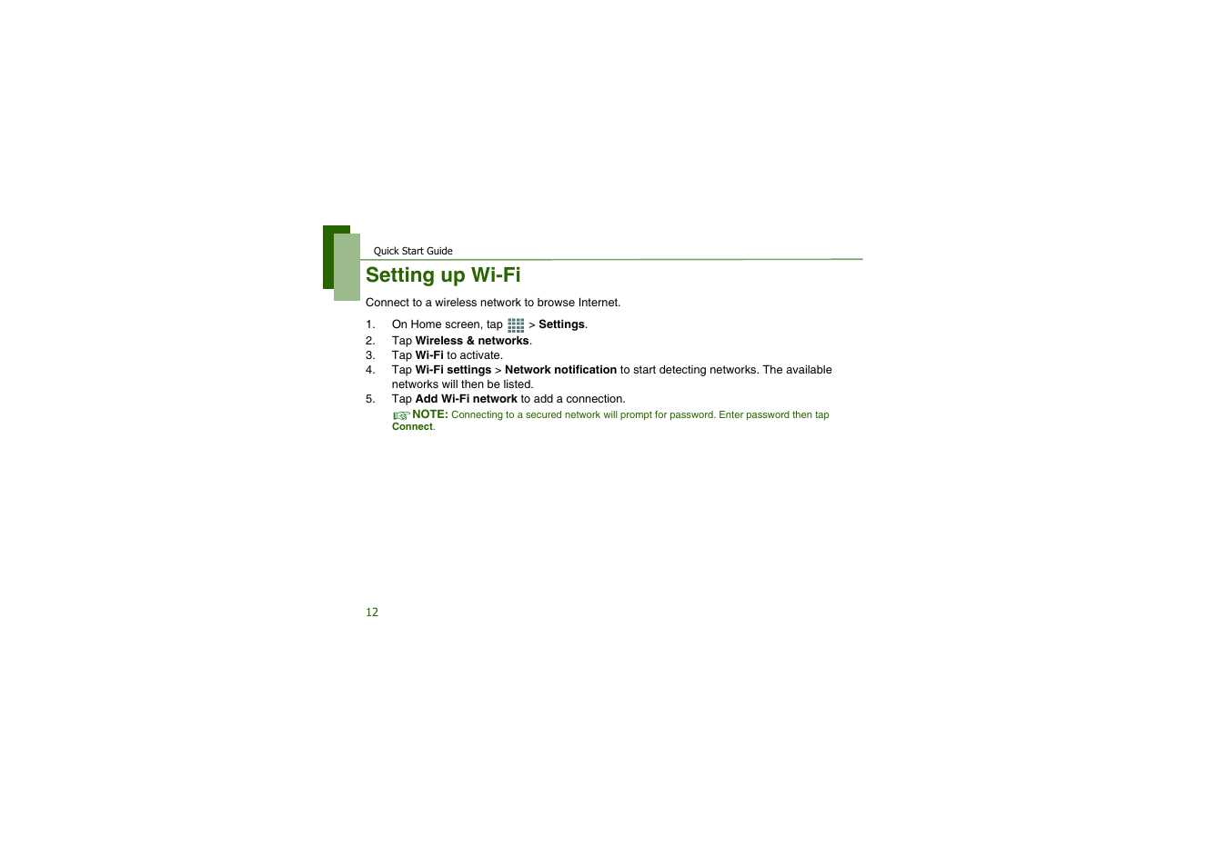 Setting up wi-fi | CAMANGI FM600 User Manual | Page 15 / 28