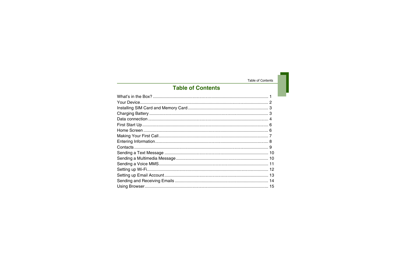 CAMANGI FM600 User Manual | Page 2 / 28