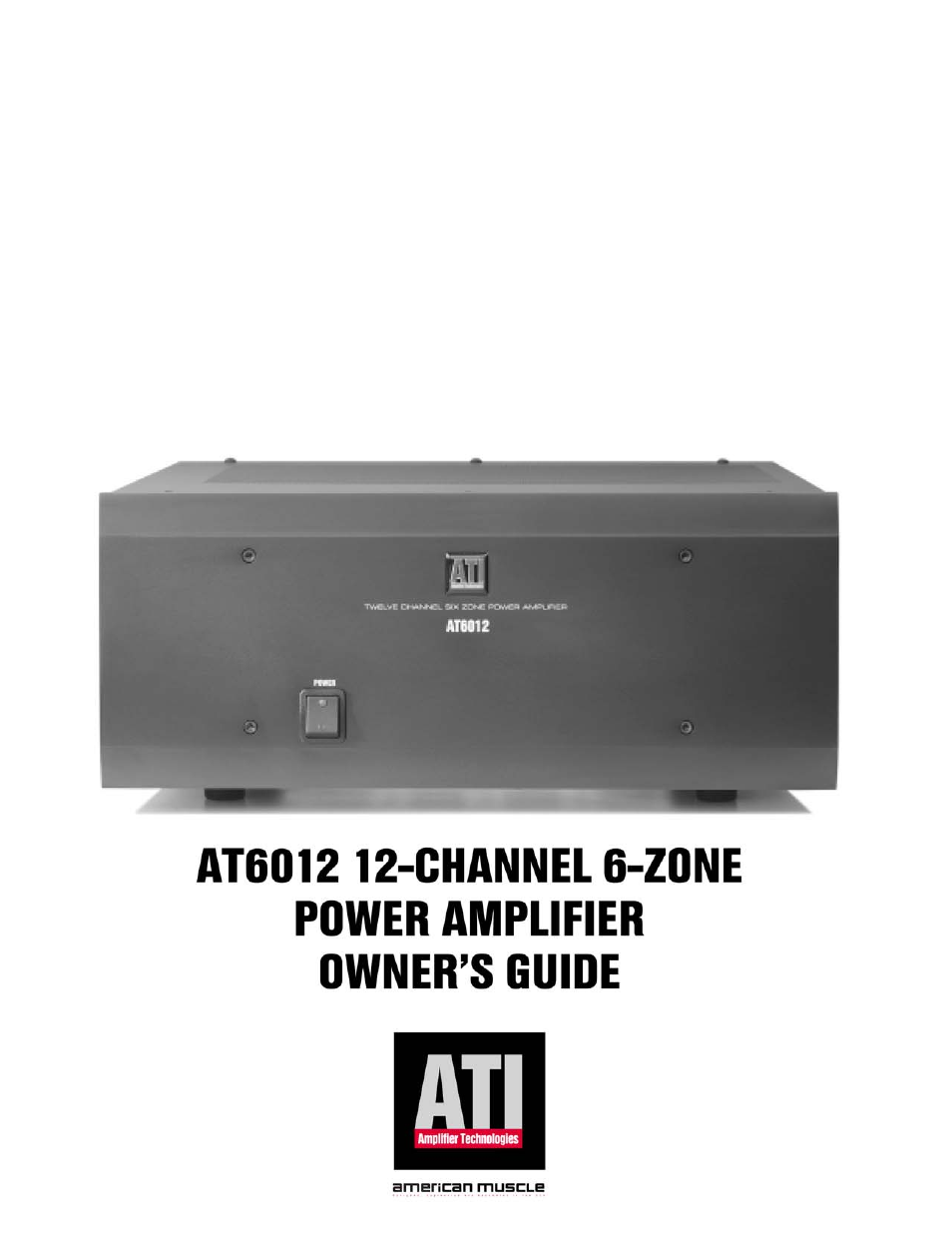 ATI Amplifier Technologies AT6012 User Manual | 16 pages