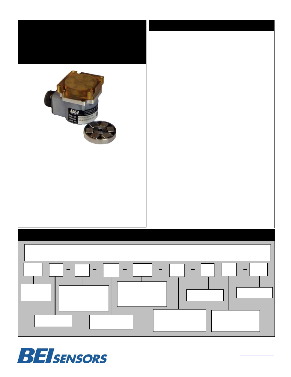 BEI Sensors ES20 Incremental Encoder User Manual | 2 pages