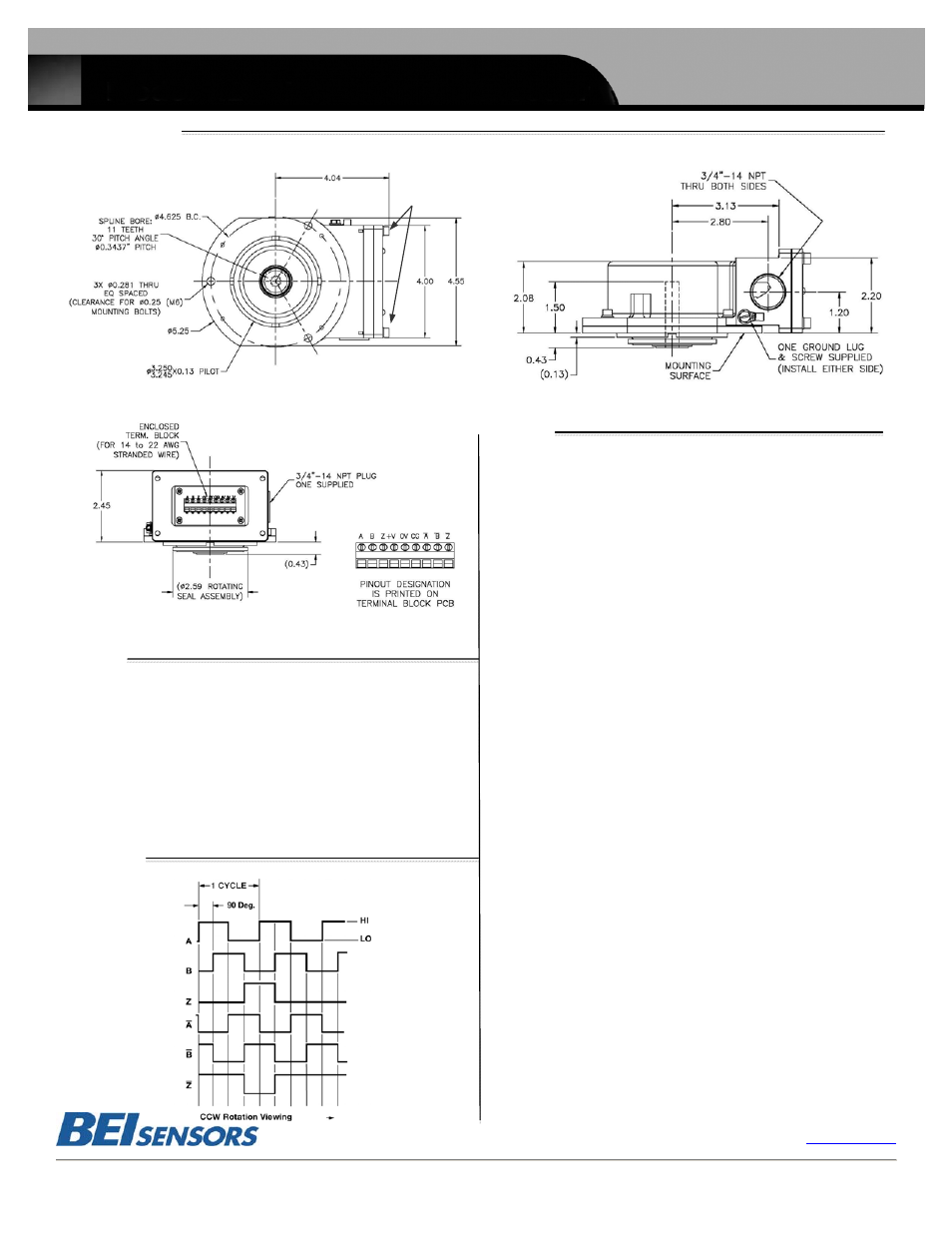 Figure 1 tables | BEI Sensors HS52 Incremental Explosion Proof Encoder User Manual | Page 2 / 2