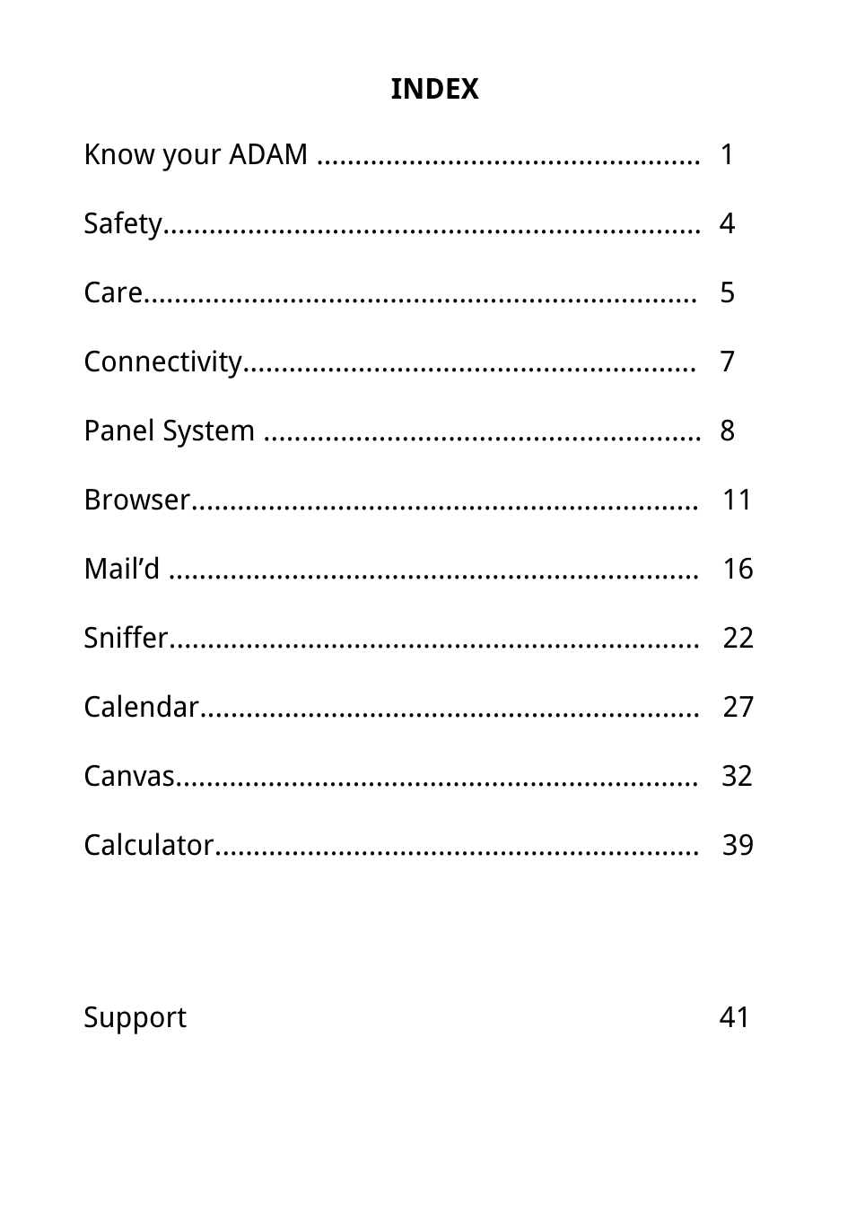 NOTION Inc Inc Adam User Manual | Page 2 / 43