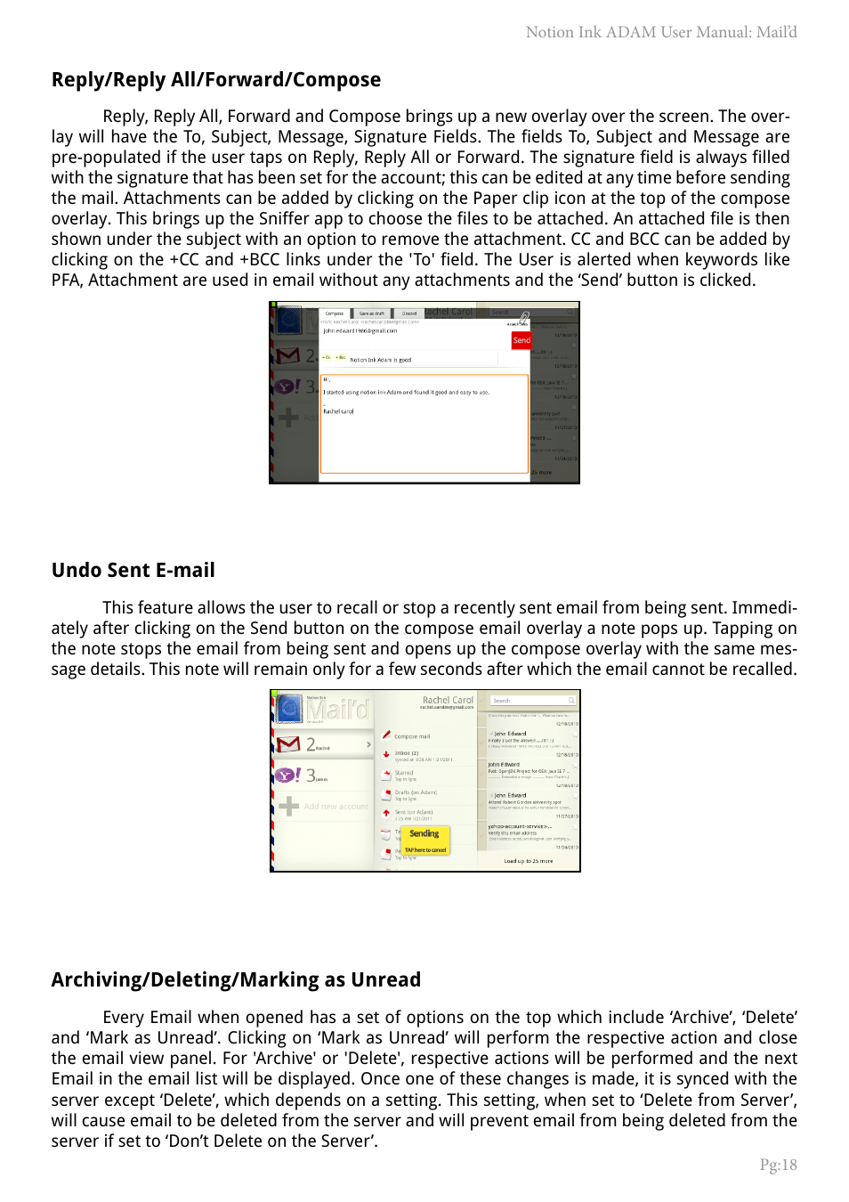 NOTION Inc Inc Adam User Manual | Page 20 / 43