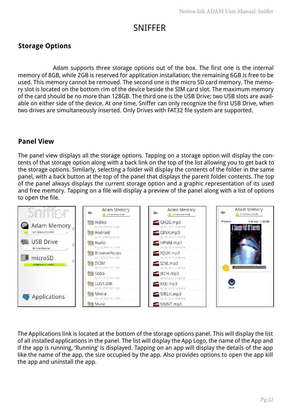 Sniffer | NOTION Inc Inc Adam User Manual | Page 24 / 43