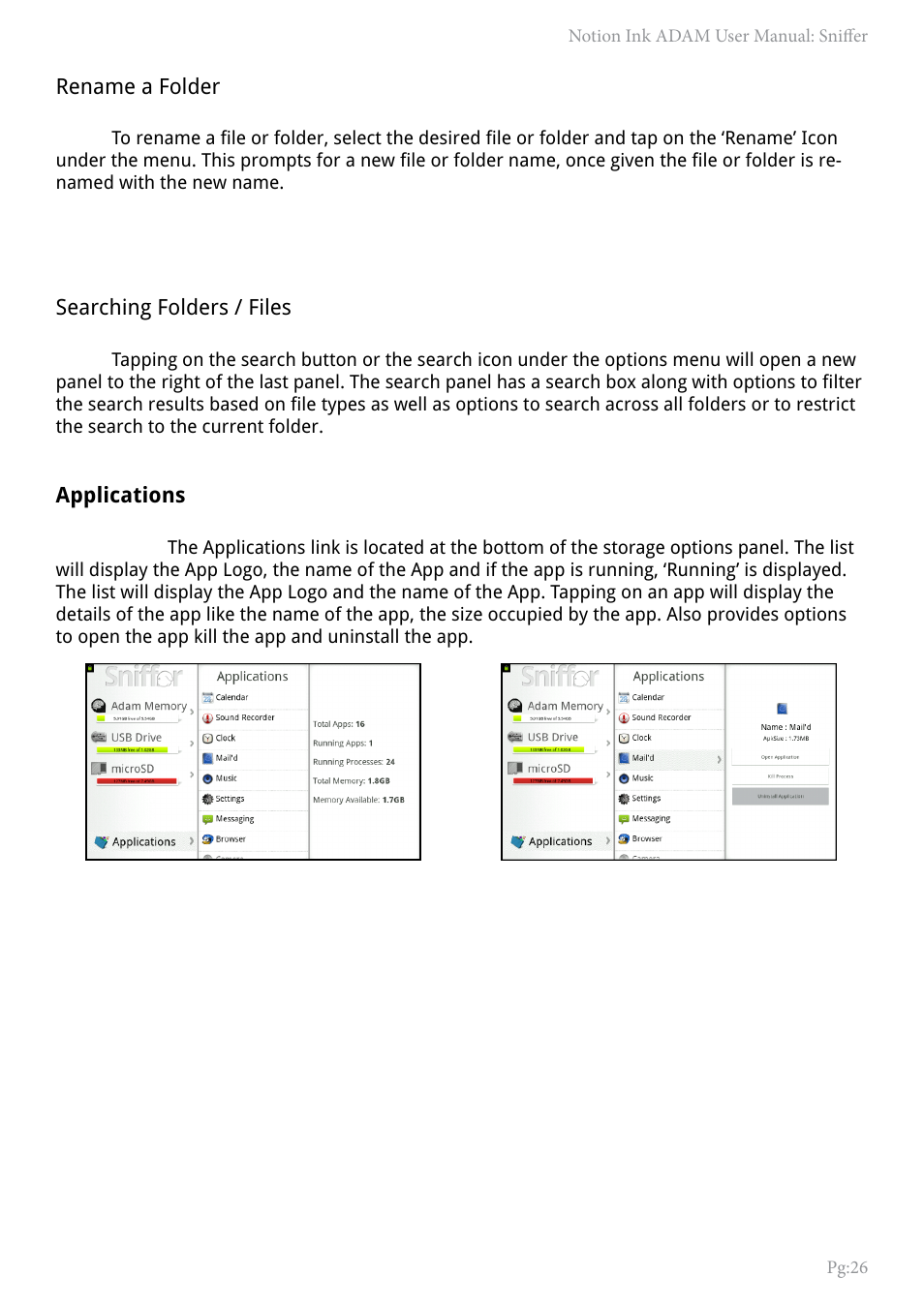NOTION Inc Inc Adam User Manual | Page 28 / 43