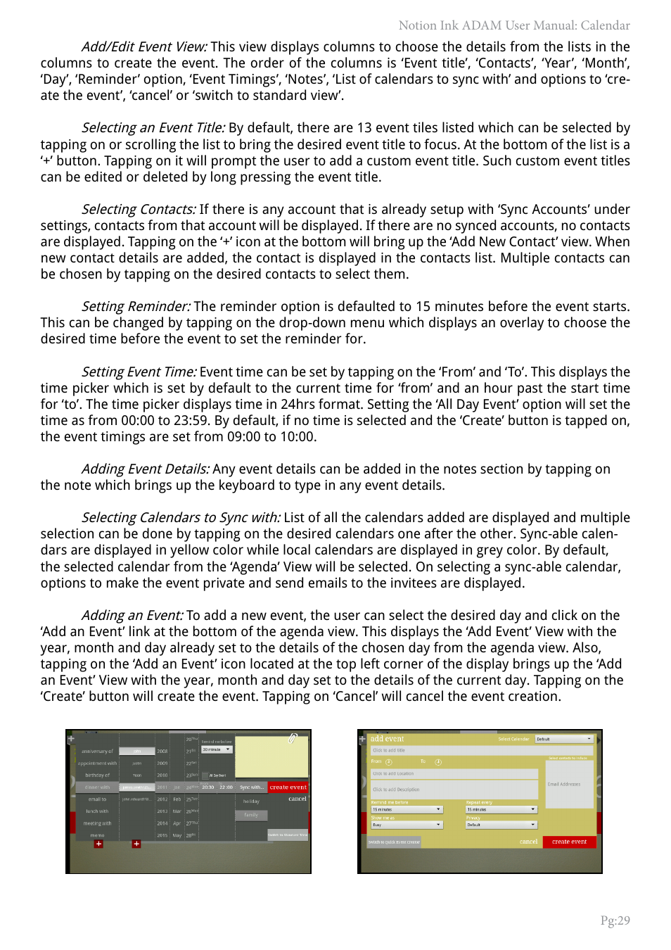 NOTION Inc Inc Adam User Manual | Page 31 / 43