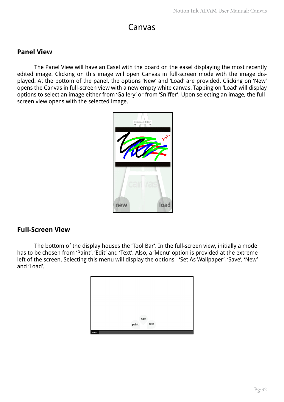 Canvas | NOTION Inc Inc Adam User Manual | Page 34 / 43