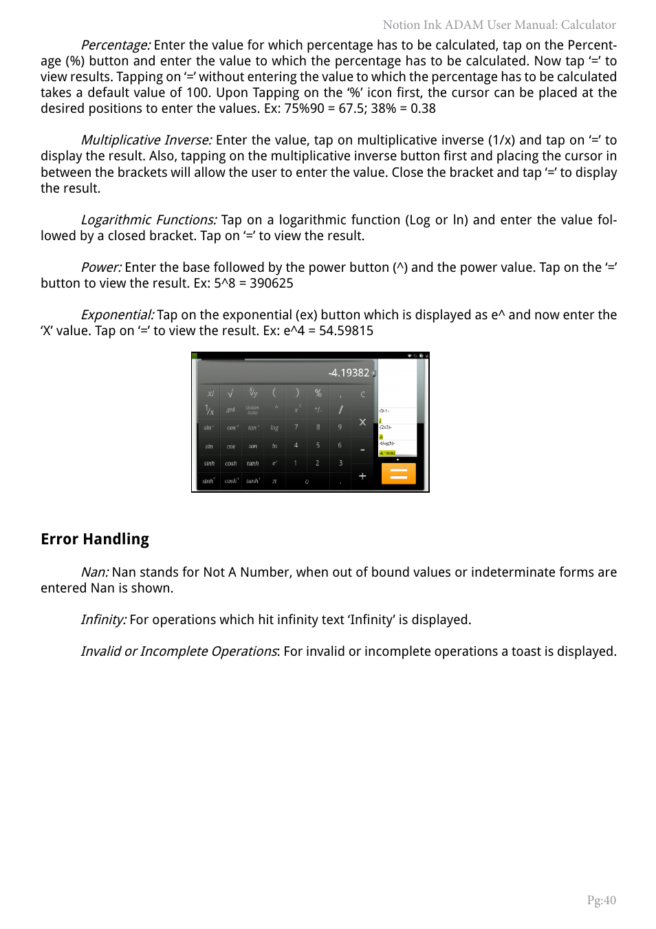 NOTION Inc Inc Adam User Manual | Page 42 / 43