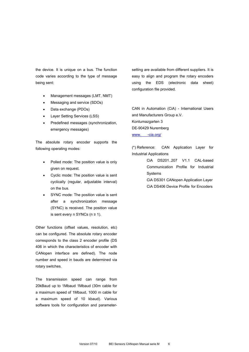 BEI Sensors MHK5 Absolute Hollow Shaft Encoder User Manual | Page 6 / 77
