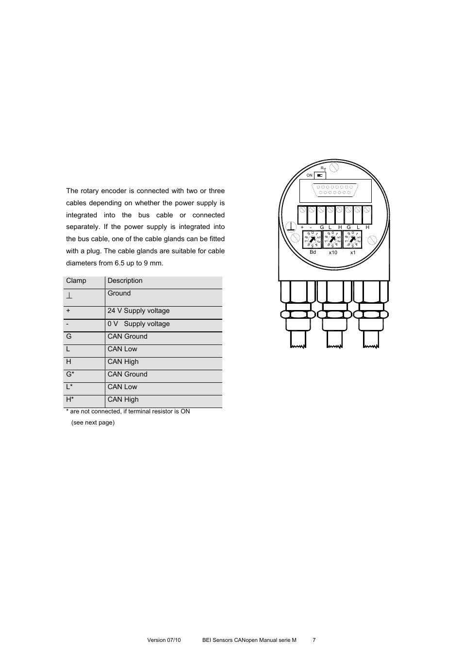 Installation, 1 connection via connection cap, 1 signal assignment | BEI Sensors MHK5 Absolute Hollow Shaft Encoder User Manual | Page 7 / 77