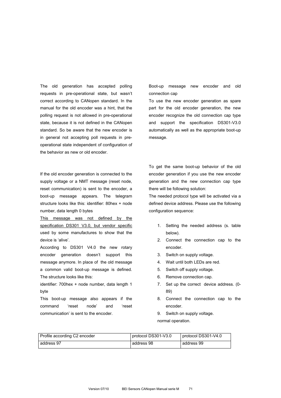 BEI Sensors MHK5 Absolute Hollow Shaft Encoder User Manual | Page 71 / 77