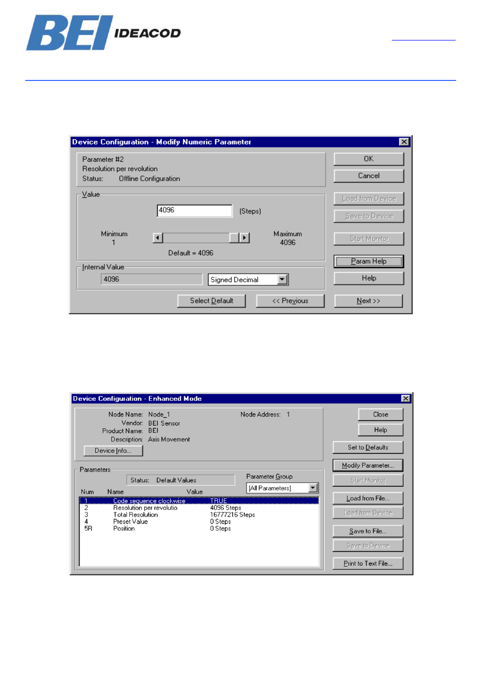 Device net user manual | BEI Sensors MHK5 Absolute Hollow Shaft Encoder User Manual | Page 21 / 30