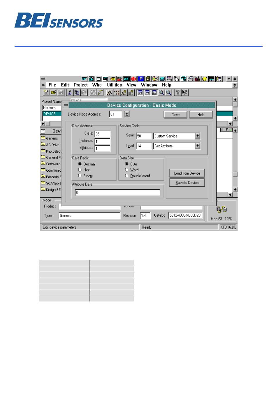 Device net user manual | BEI Sensors MHK5 Absolute Hollow Shaft Encoder User Manual | Page 24 / 30