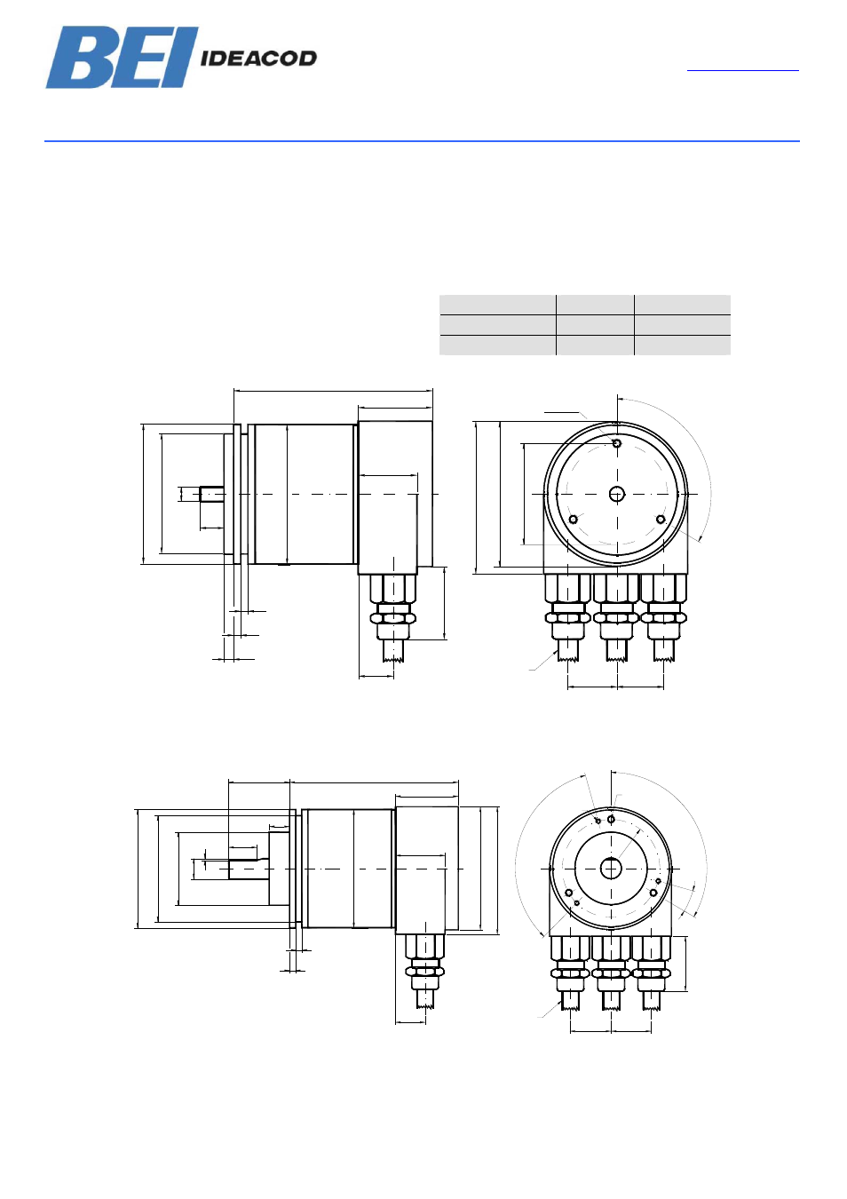 Mechanical drawings, Mechanical drawings 27, Device net user manual | BEI Sensors MHK5 Absolute Hollow Shaft Encoder User Manual | Page 27 / 30