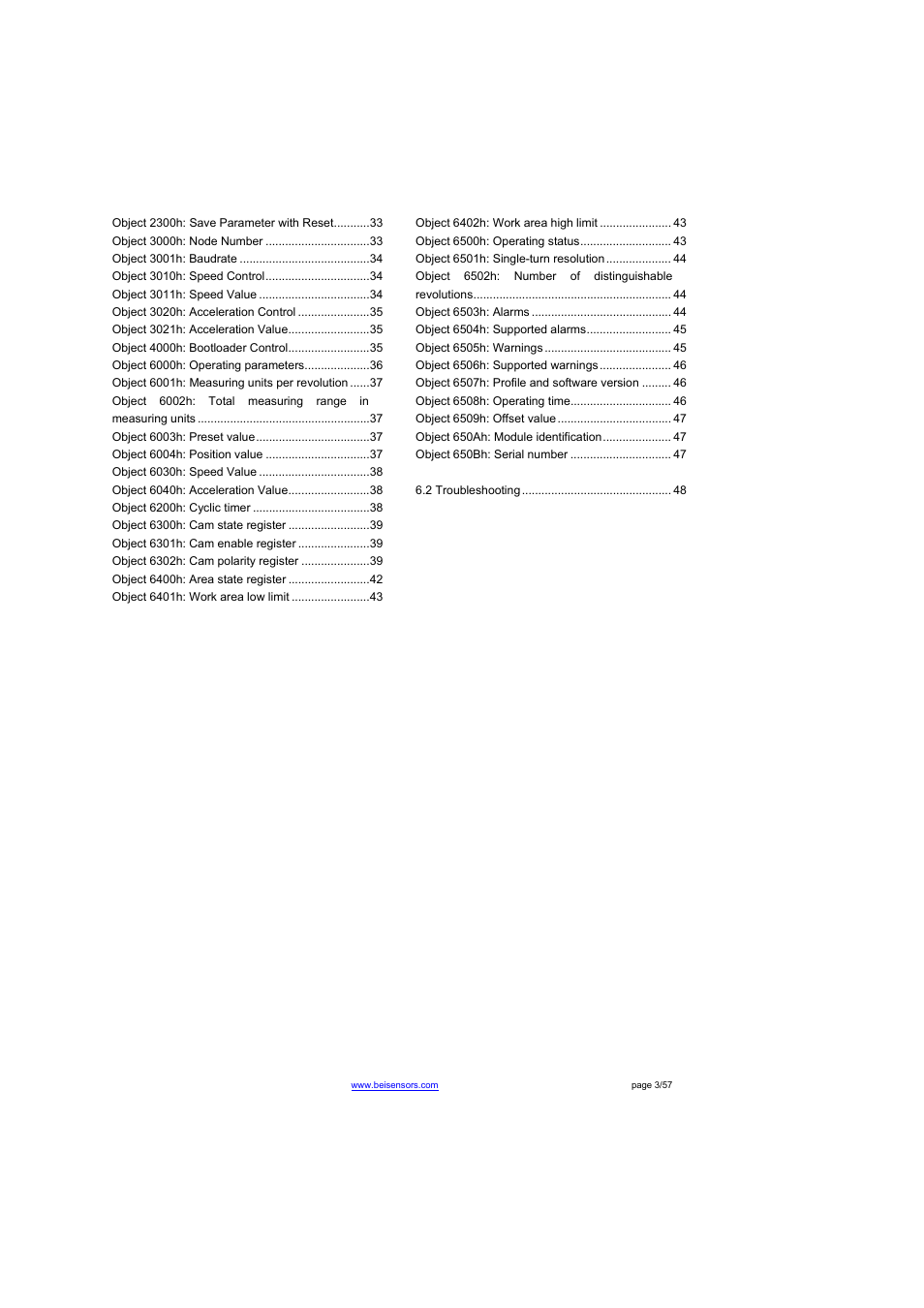 BEI Sensors THK4 User Manual | Page 3 / 57