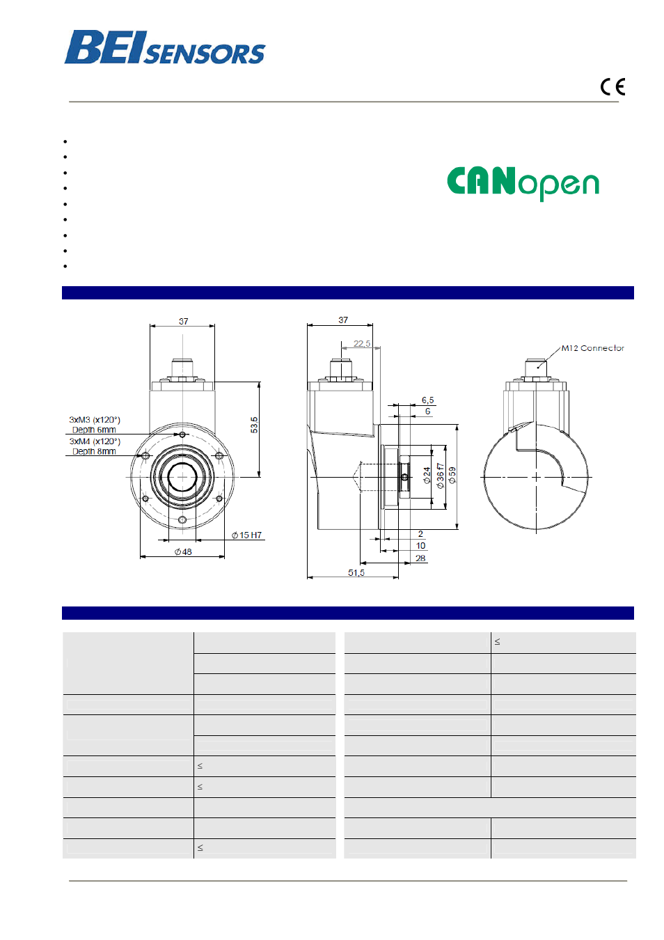 BEI Sensors THK5 User Manual | 2 pages