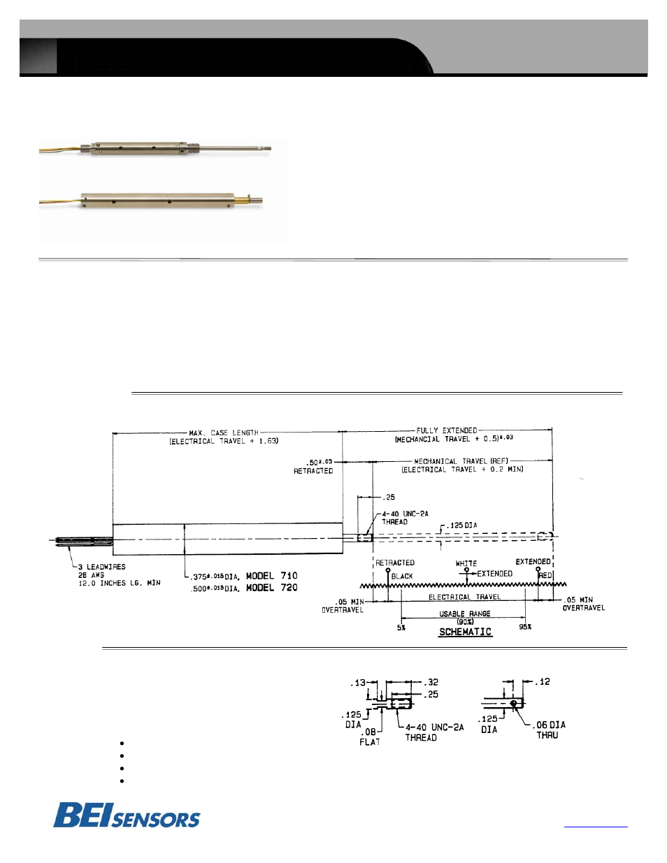 BEI Sensors 700 Series User Manual | 1 page