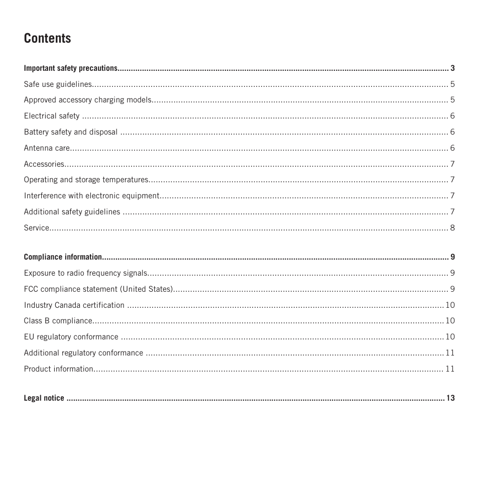 RIM BlackBerry PlayBook tablet User Manual | Page 3 / 17