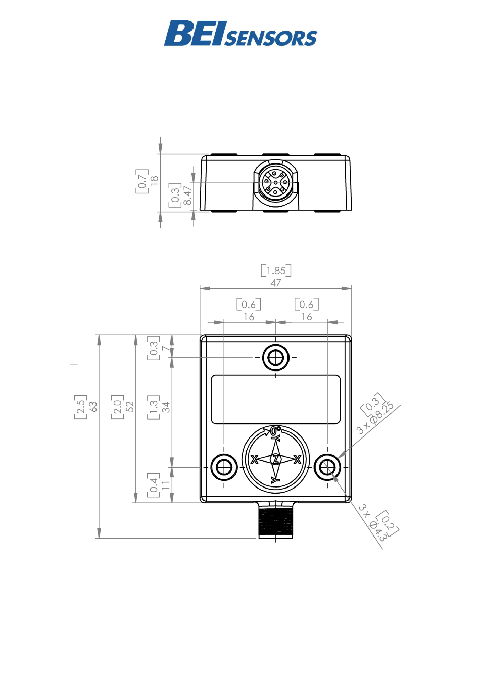 BEI Sensors Industrial Duty Inclinometers User Manual | Page 6 / 7