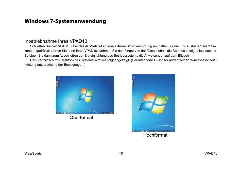 Windows 7-systemanwendung | VIEWSONIC ViewPad 10 User Manual | Page 108 / 264