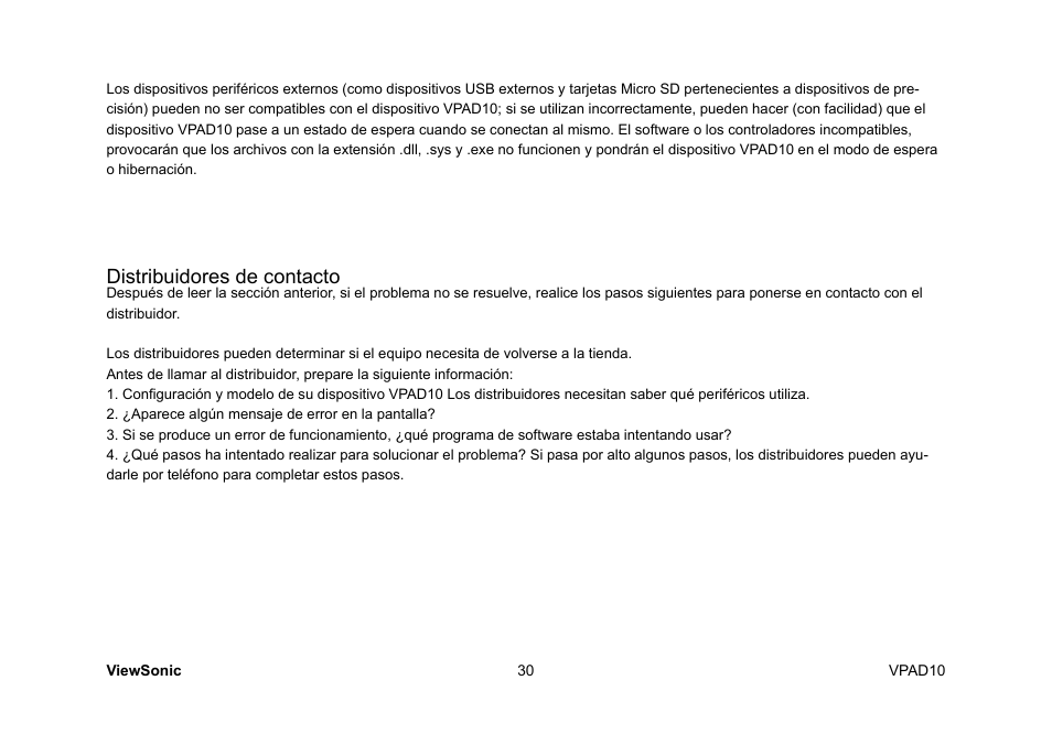 Distribuidores de contacto | VIEWSONIC ViewPad 10 User Manual | Page 172 / 264