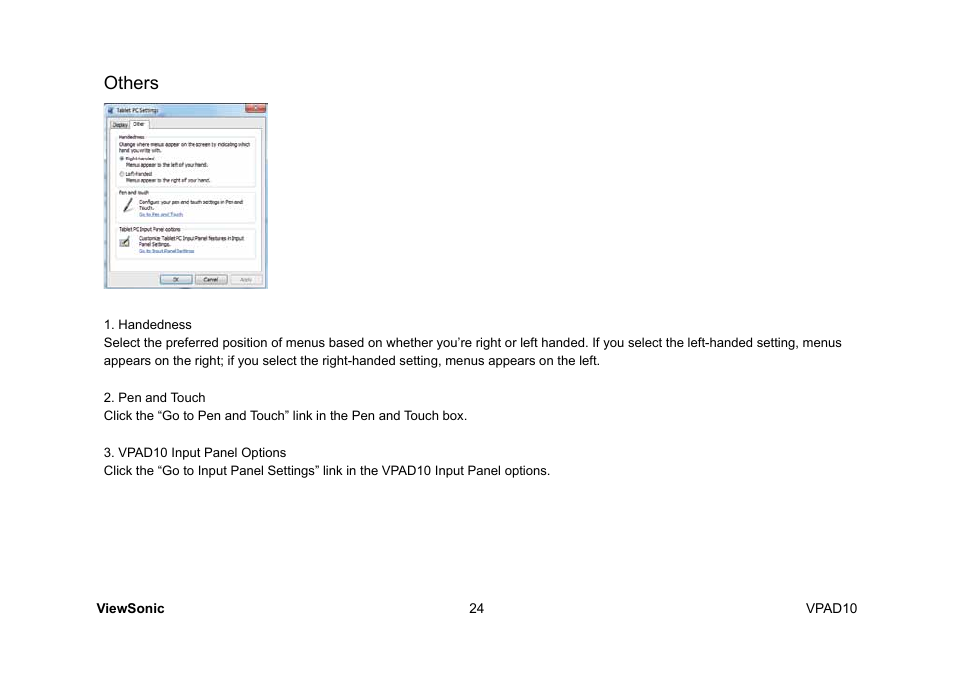 Others | VIEWSONIC ViewPad 10 User Manual | Page 34 / 264