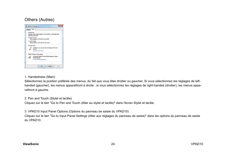 Others (autres) | VIEWSONIC ViewPad 10 User Manual | Page 78 / 264
