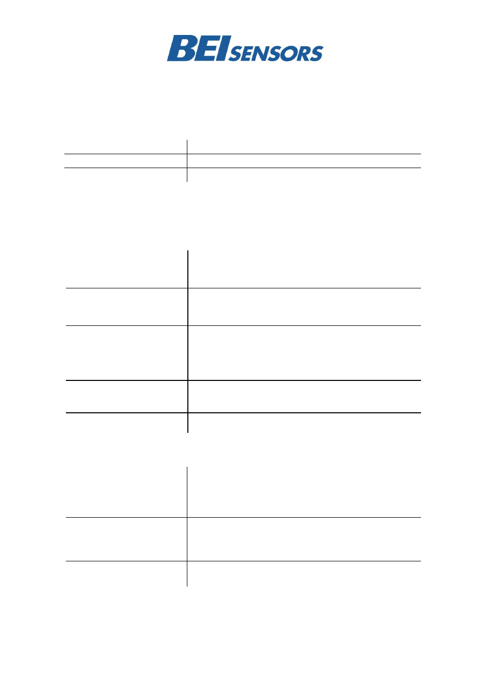 BEI Sensors Heavy Duty Inclinometers User Manual | Page 3 / 9