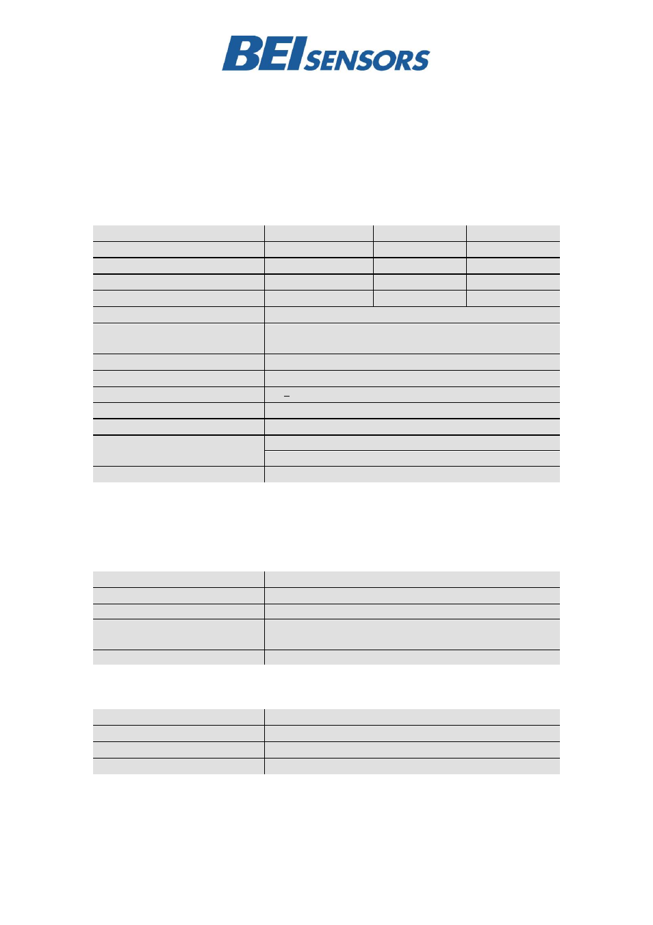 BEI Sensors High Resolution Inclinometers User Manual | Page 2 / 8