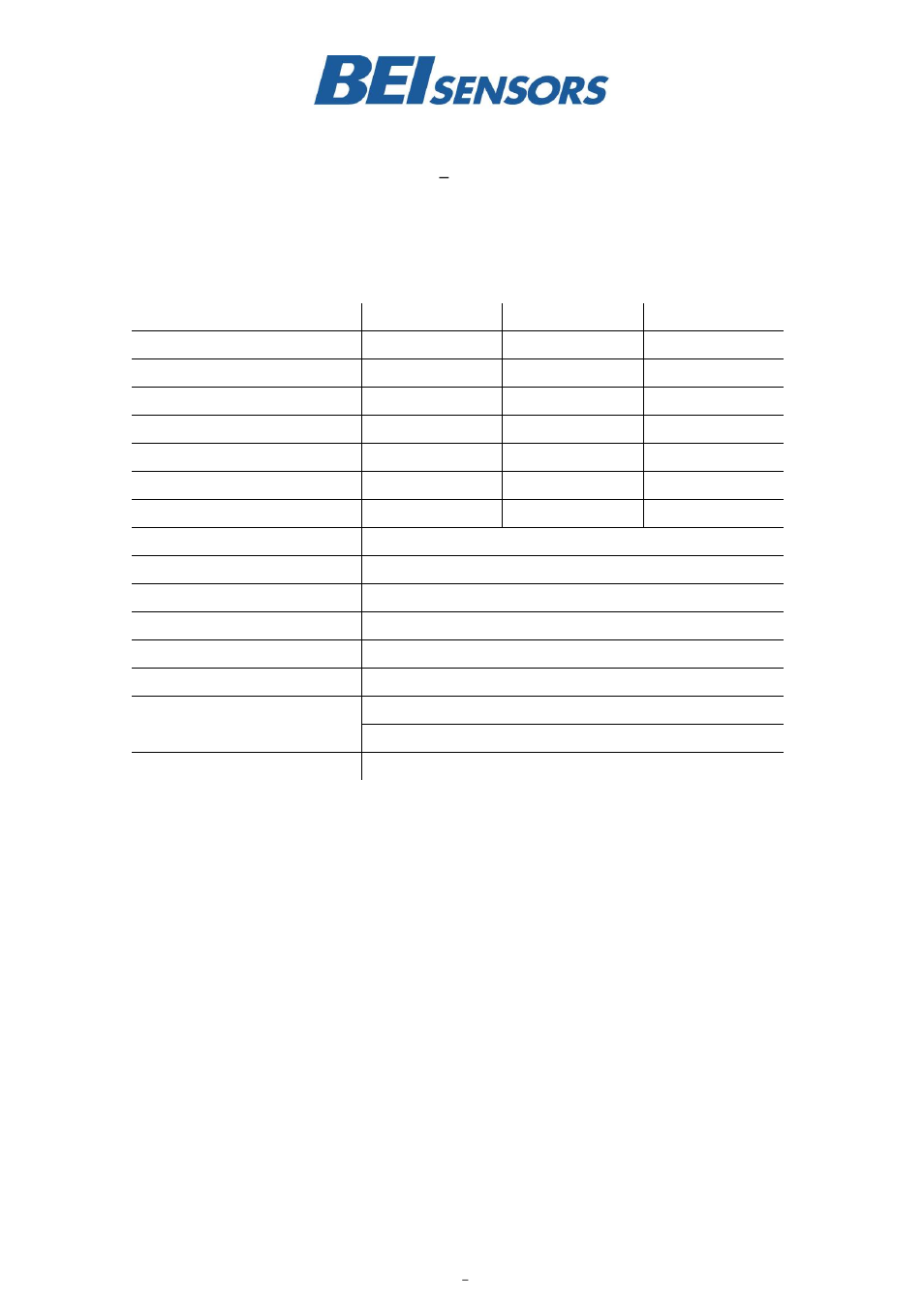 BEI Sensors High Resolution Inclinometers User Manual | Page 2 / 15