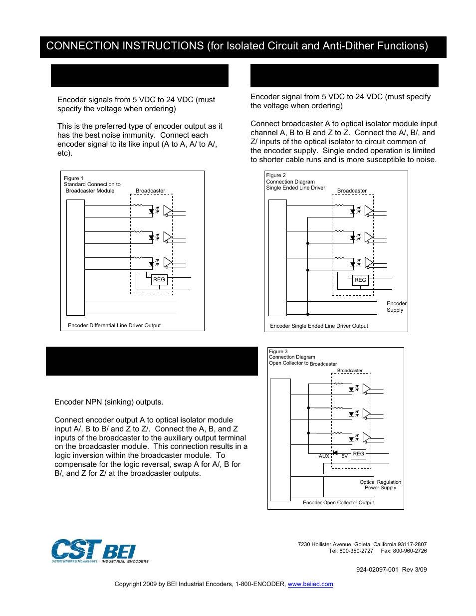 BEI Sensors Encoder Signal Broadcaster Module User Manual | Page 2 / 4
