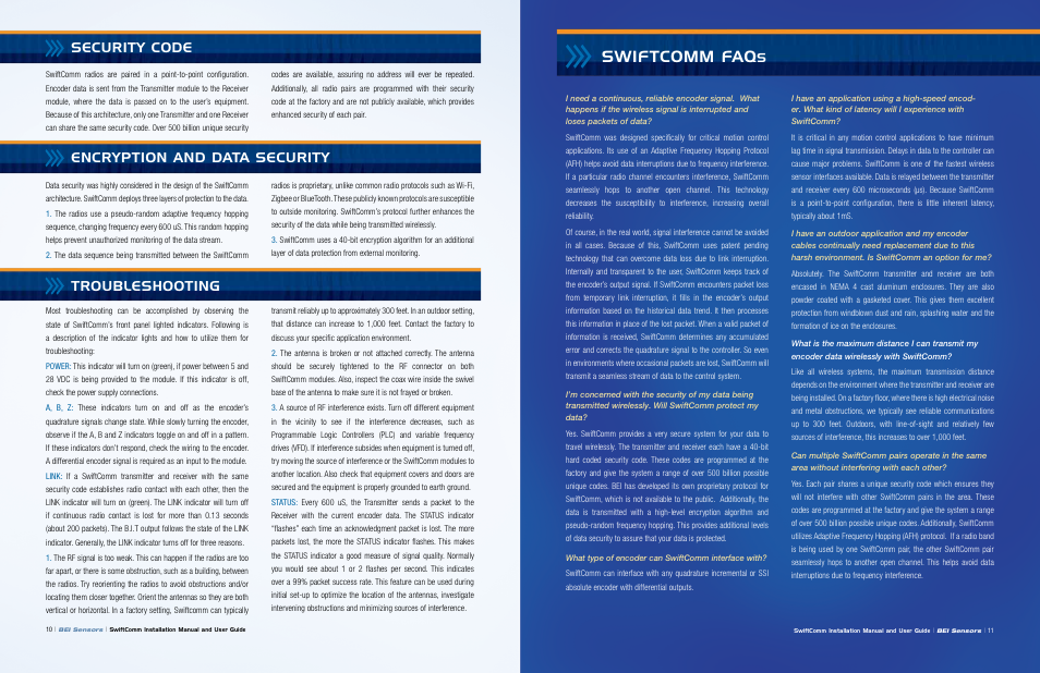 Swiftcomm faq | BEI Sensors SwiftComm® Real-Time Wireless Encoder Interface User Manual | Page 6 / 7