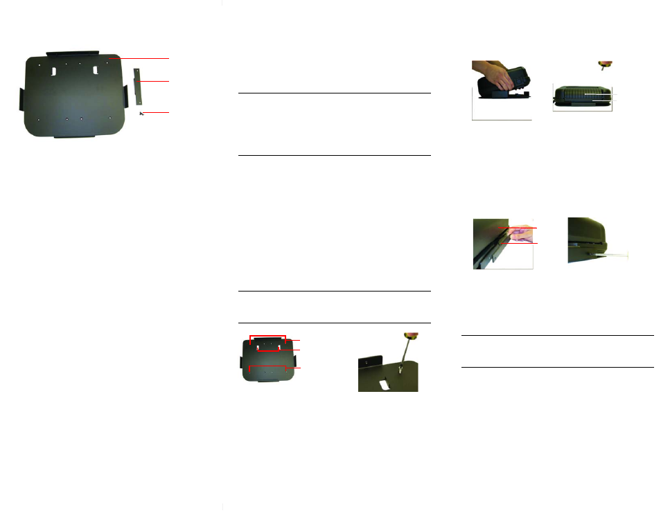 Datamax-O'Neil MF8I Economy Mounting Bracket User Manual | 2 pages