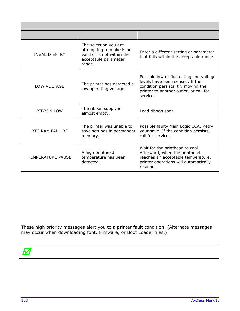 Datamax-O'Neil A-Class Mark II Operator’s Manual User Manual | Page 118 / 160